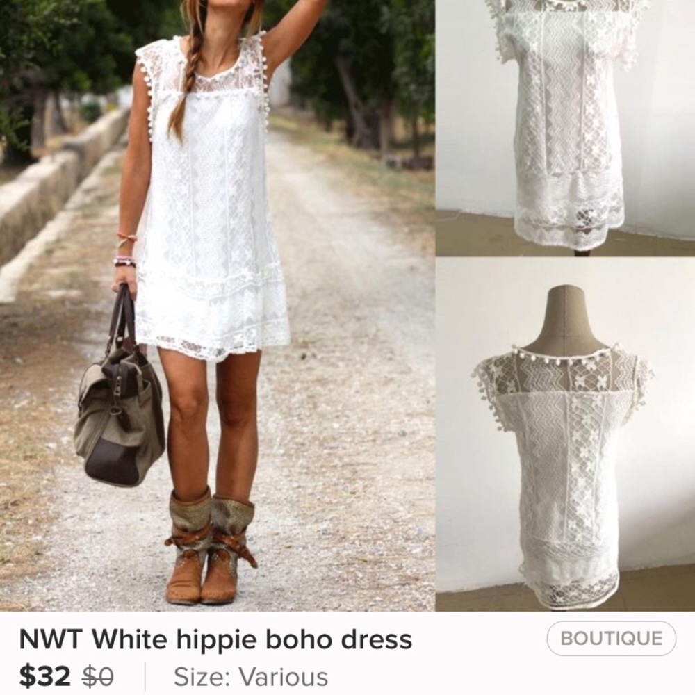 White slip dress